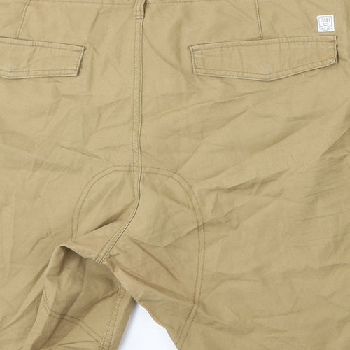 JACK & JONES Mens Brown  Cotton Bermuda Shorts Size 50 L11 in Regular Button