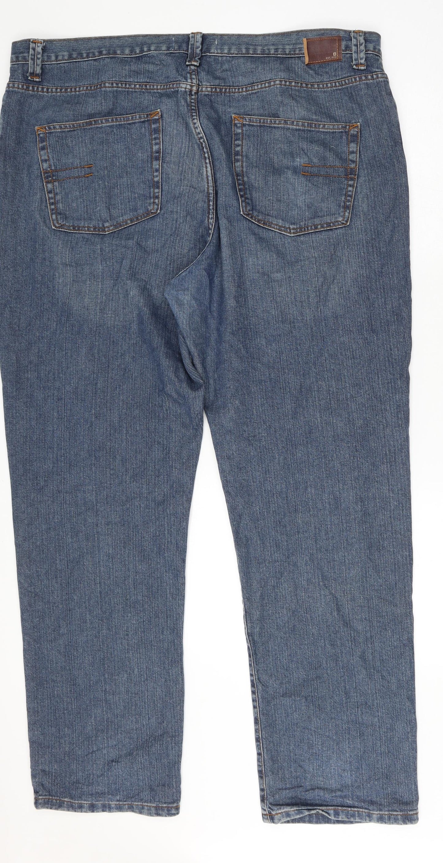 Cherokee Mens Blue  Cotton Straight Jeans Size 44 L34 in Regular Button