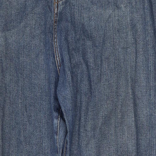 Cherokee Mens Blue  Cotton Straight Jeans Size 44 L34 in Regular Button