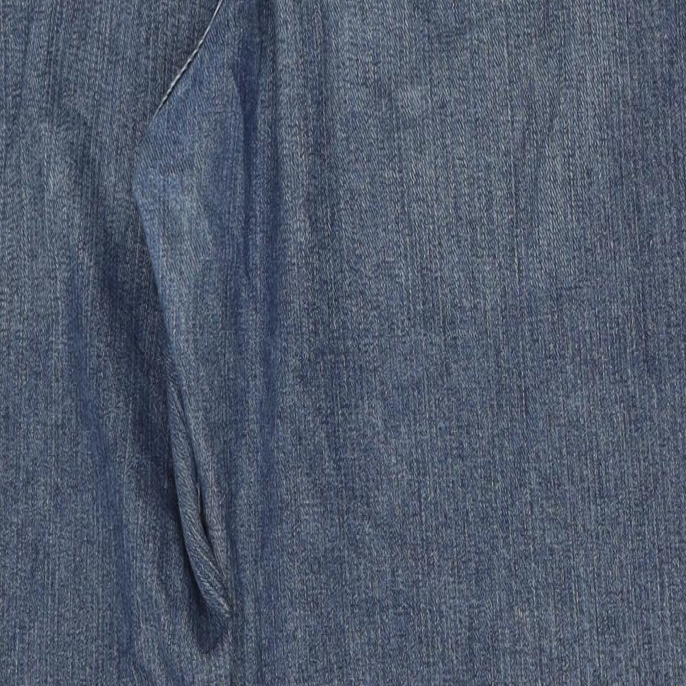 Cherokee Mens Blue  Cotton Straight Jeans Size 44 L34 in Regular Button