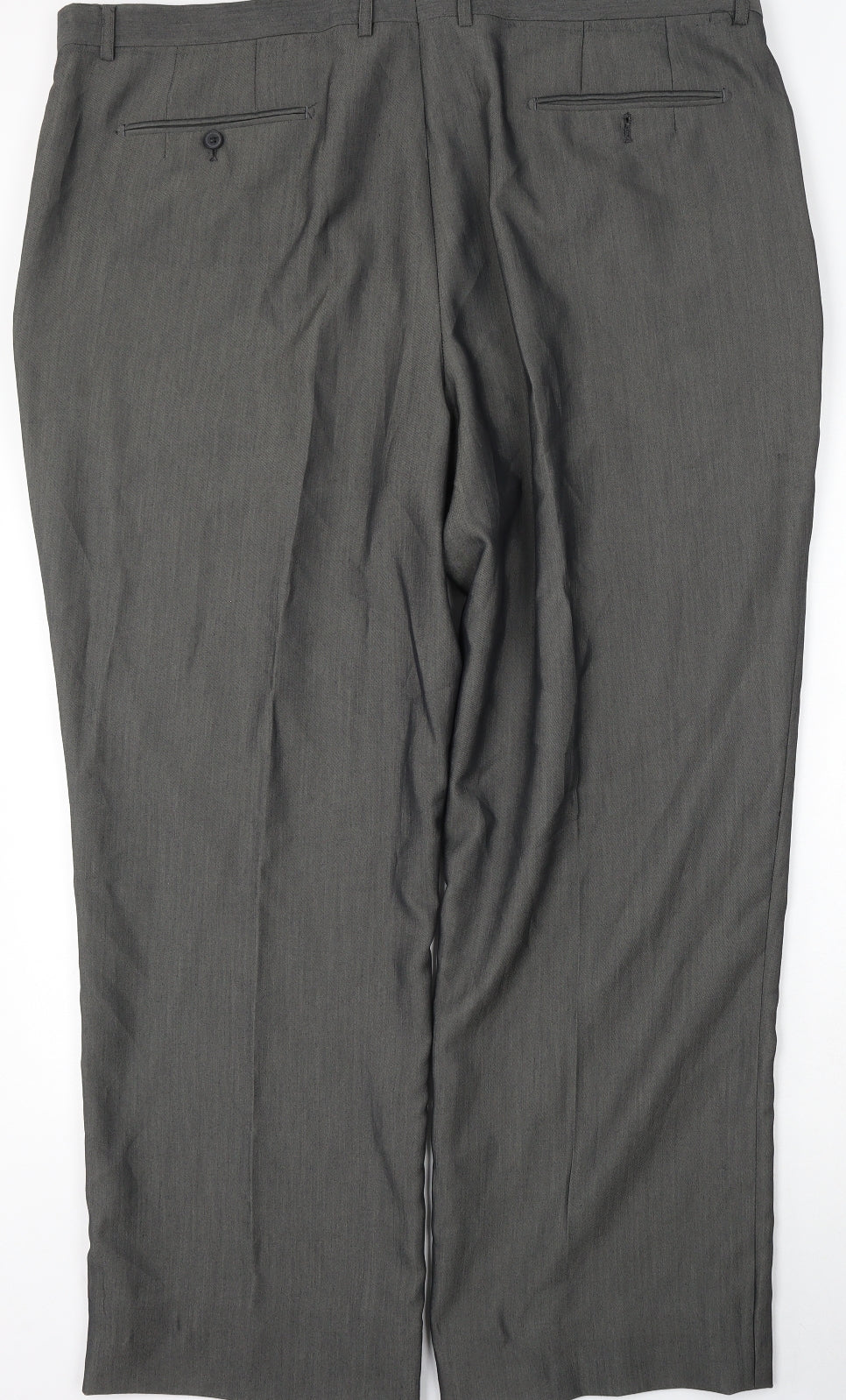 Williams and Brown Mens Grey  Polyester Trousers  Size 46 L30 in Regular