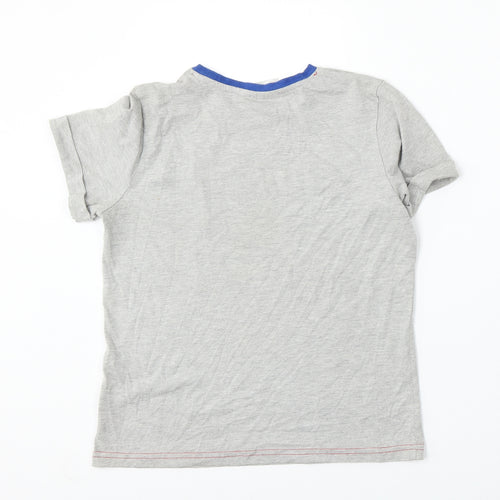 George Boys Grey  Cotton Basic T-Shirt Size 11-12 Years Round Neck  - Lego Superheroes