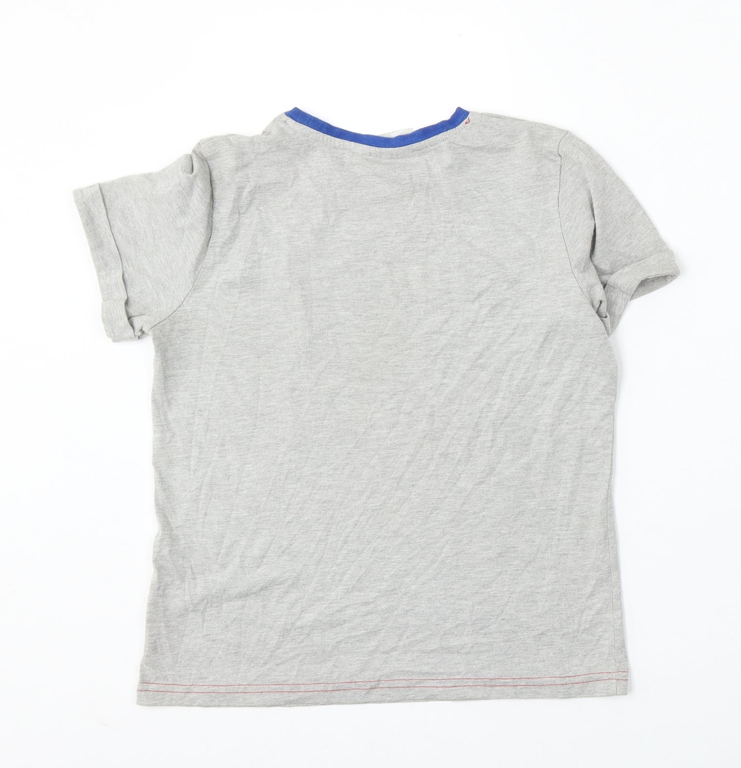 George Boys Grey  Cotton Basic T-Shirt Size 11-12 Years Round Neck  - Lego Superheroes