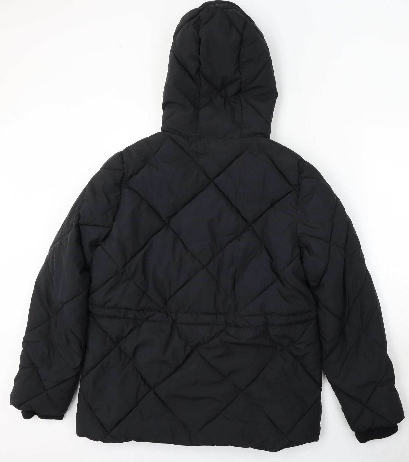 New Look Womens Black   Puffer Jacket Jacket Size 12  Zip