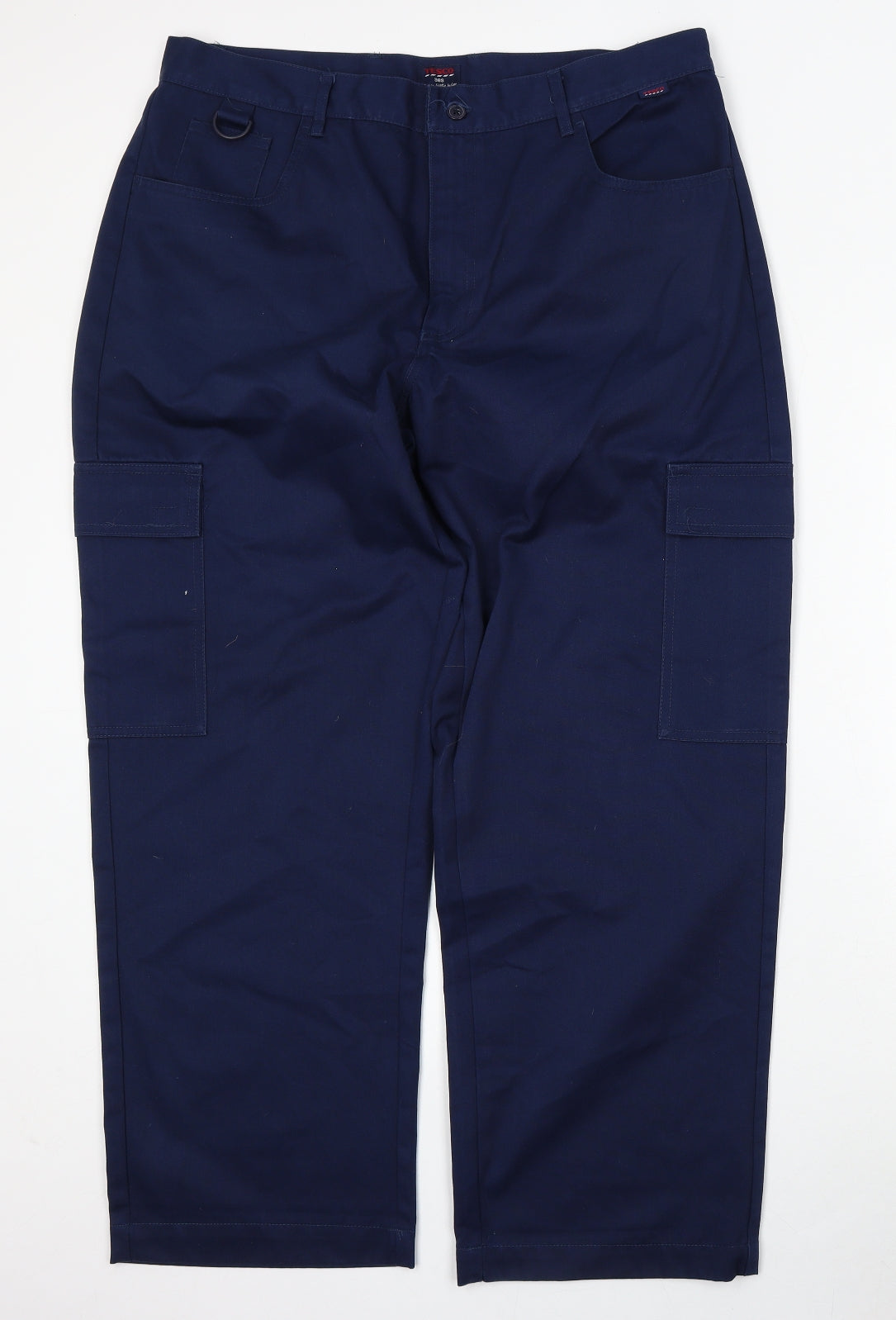 TESCO Mens Blue  Polyester Trousers  Size 38 L29 in Regular