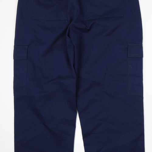 TESCO Mens Blue  Polyester Trousers  Size 38 L29 in Regular