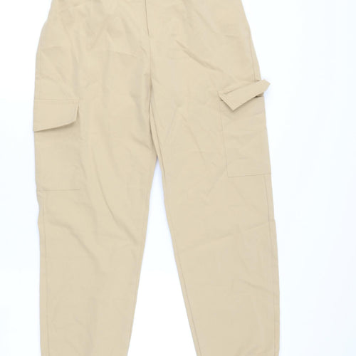 SheIn Girls Beige  Polyester Cargo Trousers Size 11-12 Years  Regular
