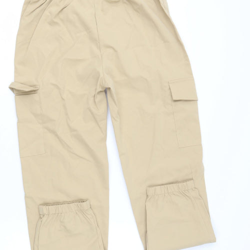 SheIn Girls Beige  Polyester Cargo Trousers Size 11-12 Years  Regular
