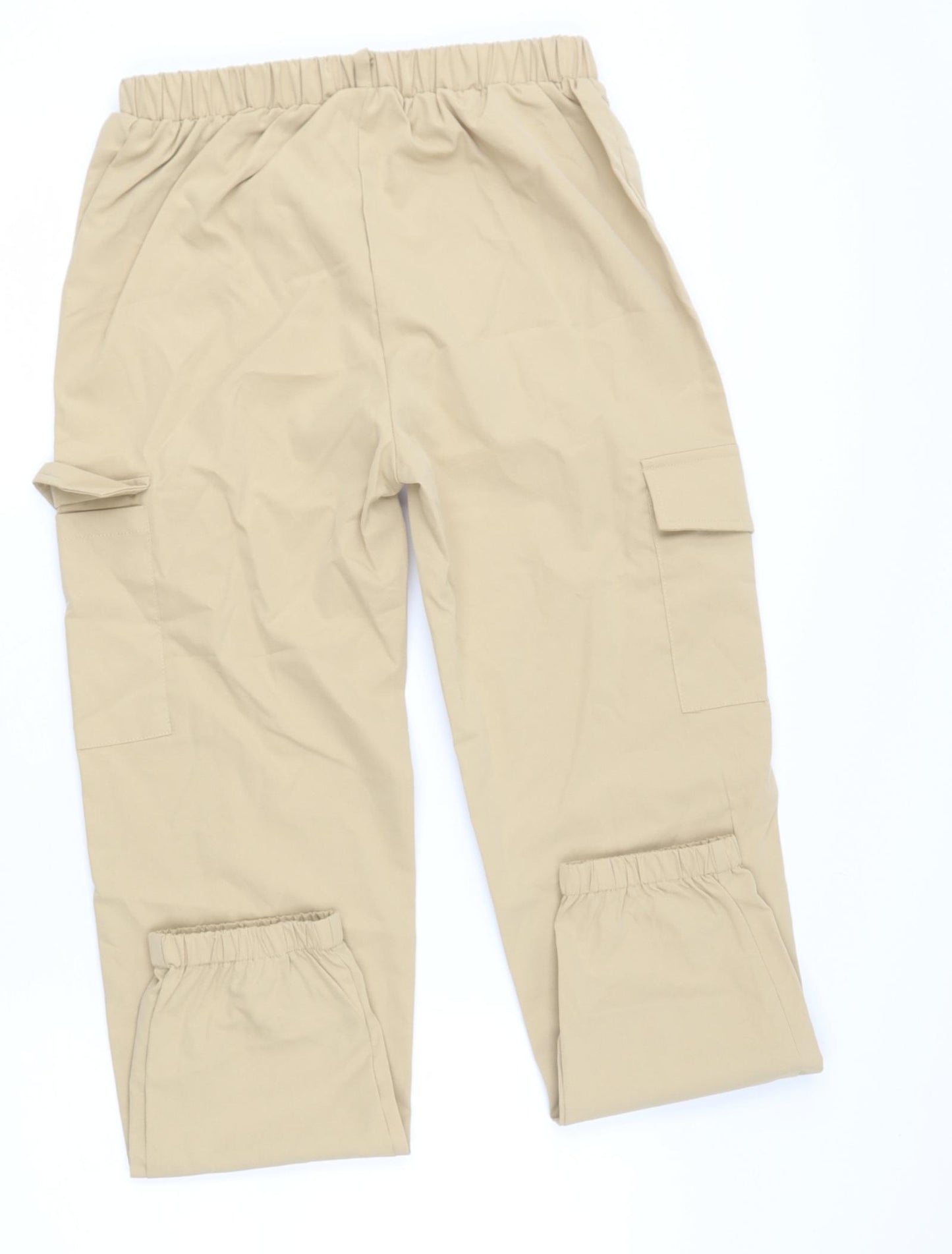 SheIn Girls Beige  Polyester Cargo Trousers Size 11-12 Years  Regular