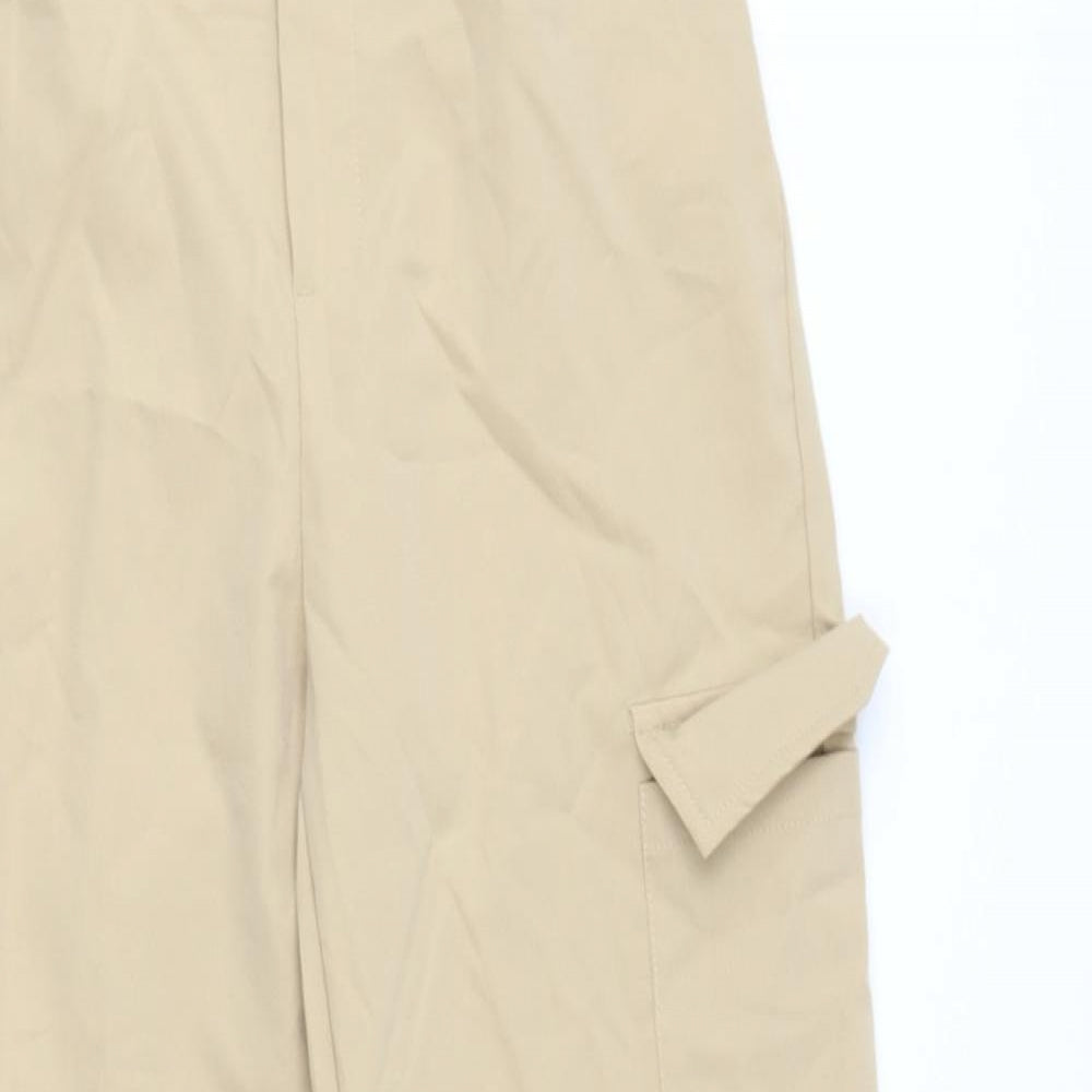 SheIn Girls Beige  Polyester Cargo Trousers Size 11-12 Years  Regular