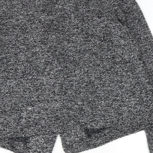 NEXT Womens Grey Collared  Acrylic Cardigan Jumper Size 12