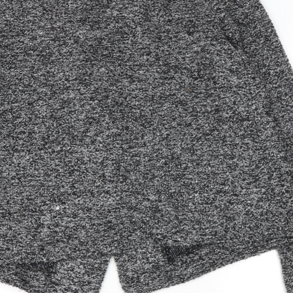 NEXT Womens Grey Collared  Acrylic Cardigan Jumper Size 12