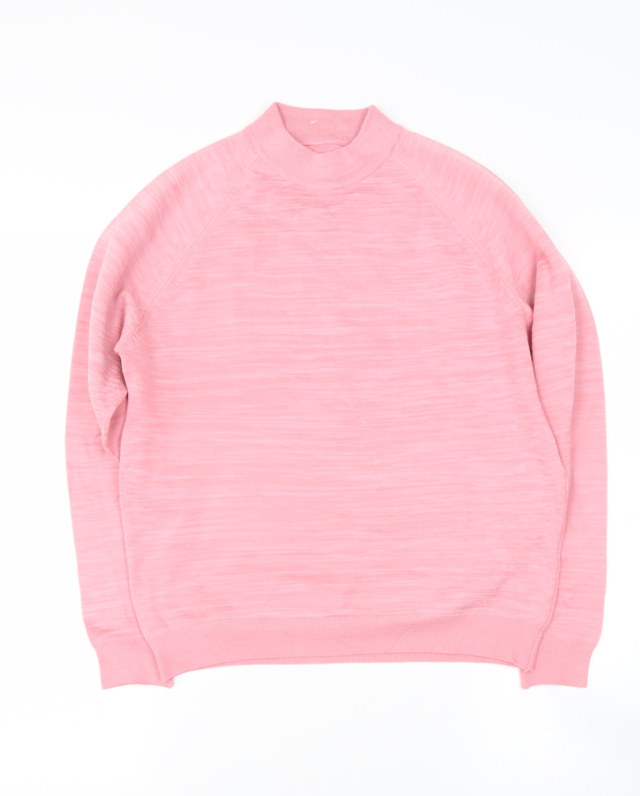 Preworn Womens Pink High Neck  Polyester Pullover Jumper Size S