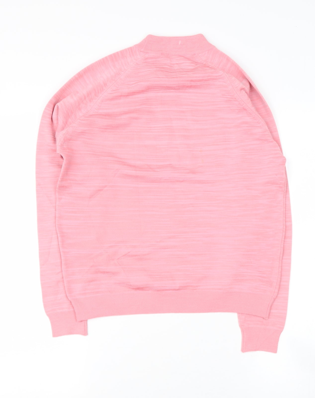 Preworn Womens Pink High Neck  Polyester Pullover Jumper Size S