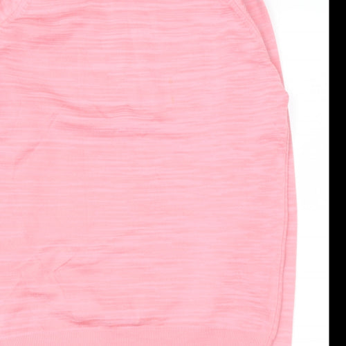 Preworn Womens Pink High Neck  Polyester Pullover Jumper Size S