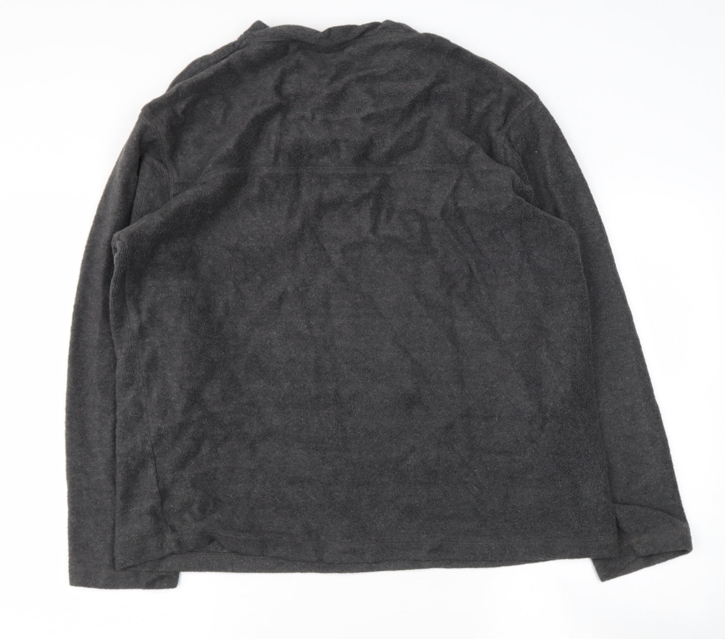 Perter Storm Mens Grey V-Neck  Polyester Henley Jumper Size L