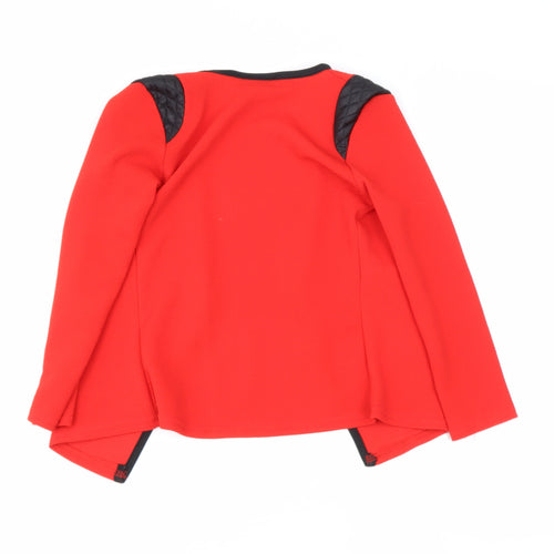 LOTMART KIDS Girls Red V-Neck  Polyester Pullover Jumper Size 6 Years