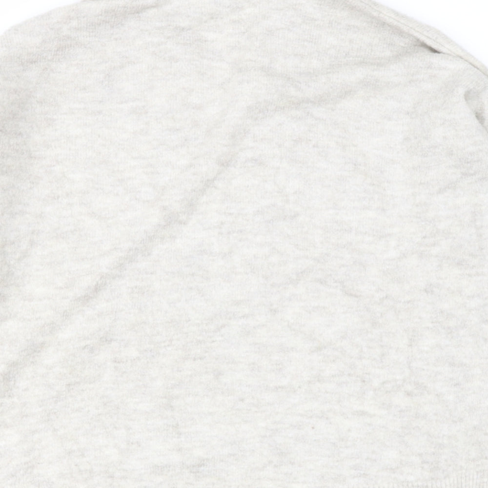 Primark Girls Beige V-Neck  Acrylic Pullover Jumper Size M