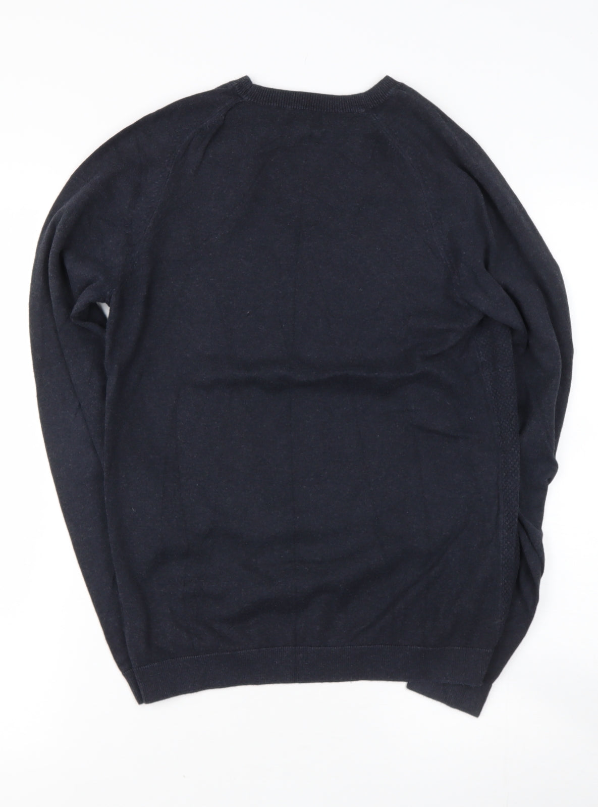 NEXT Mens Blue Round Neck  Cotton Pullover Jumper Size XS