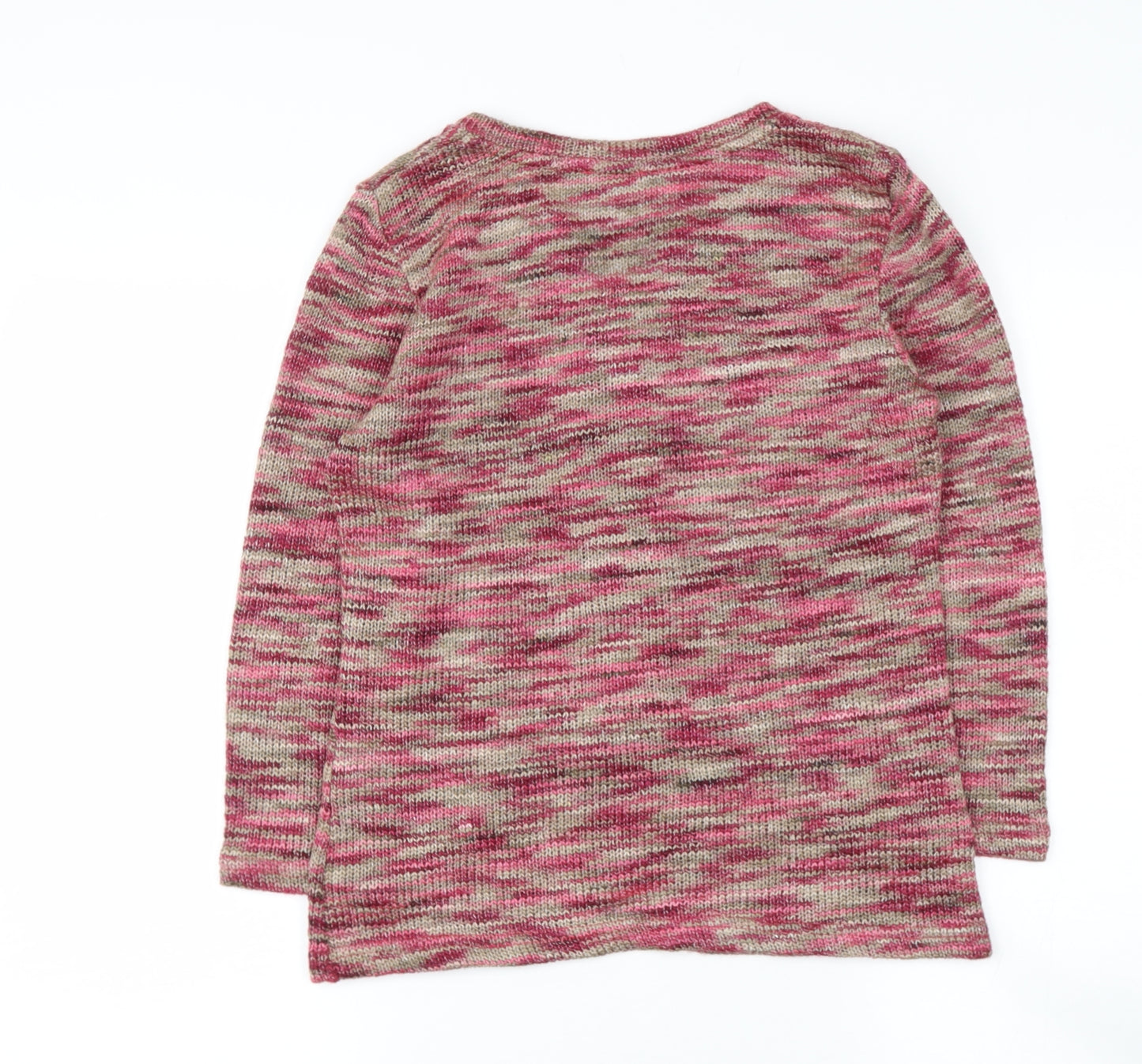 Per Una Womens Red Round Neck  Polyester Cardigan Jumper Size S