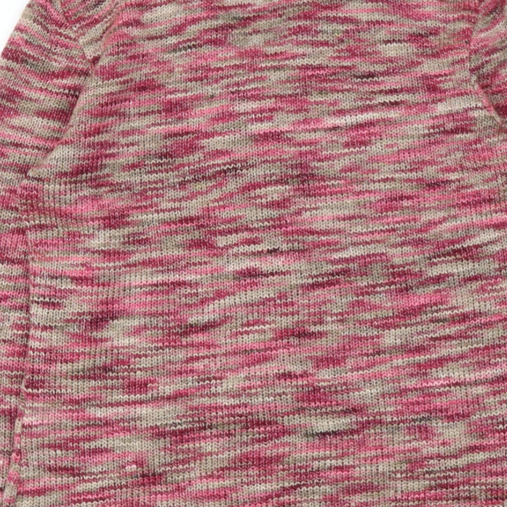 Per Una Womens Red Round Neck  Polyester Cardigan Jumper Size S