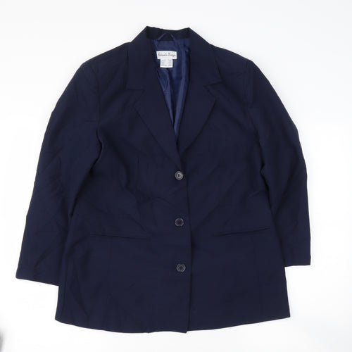Gabriella vicenga Womens Blue   Jacket Blazer Size 10