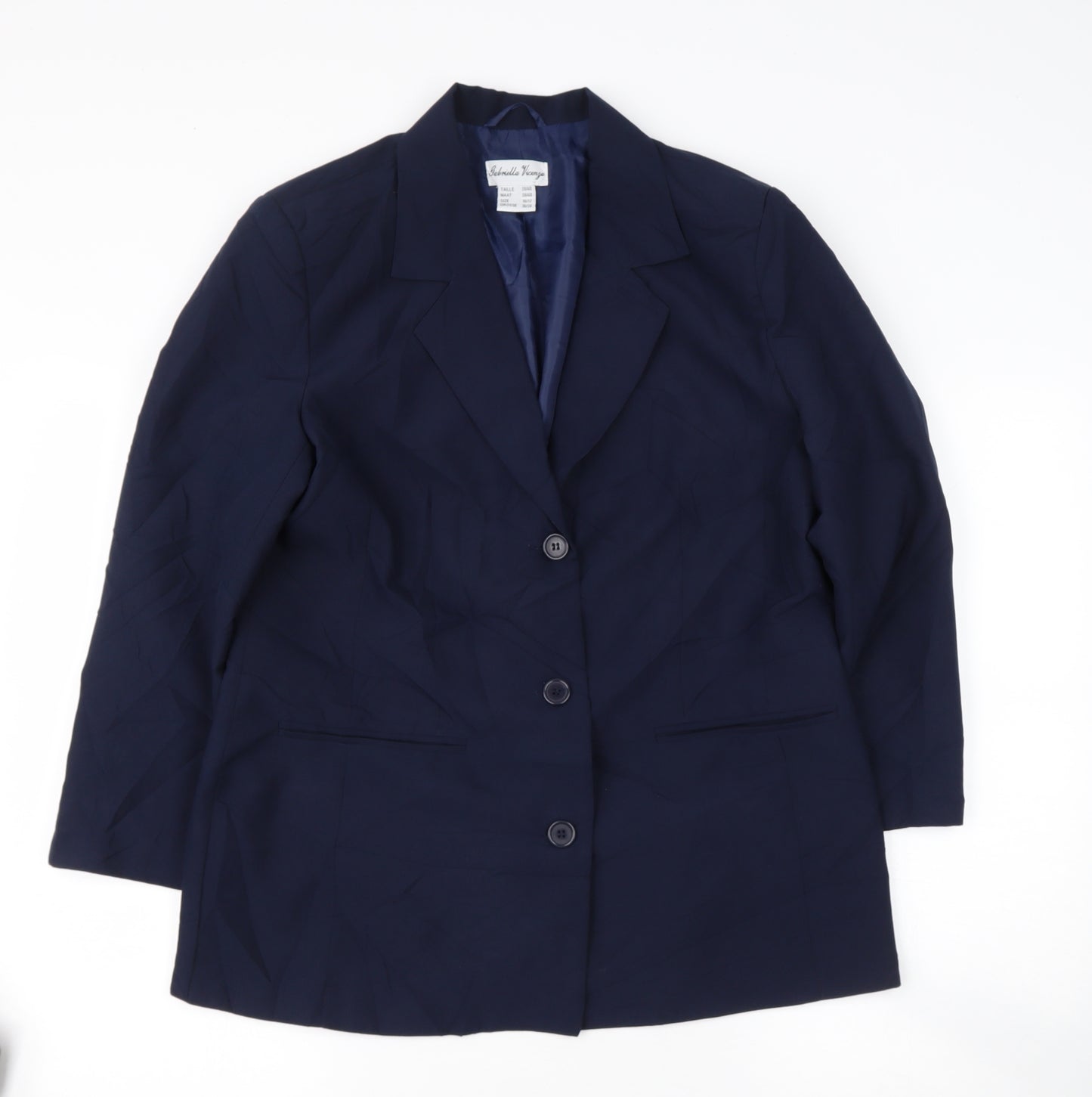 Gabriella vicenga Womens Blue   Jacket Blazer Size 10