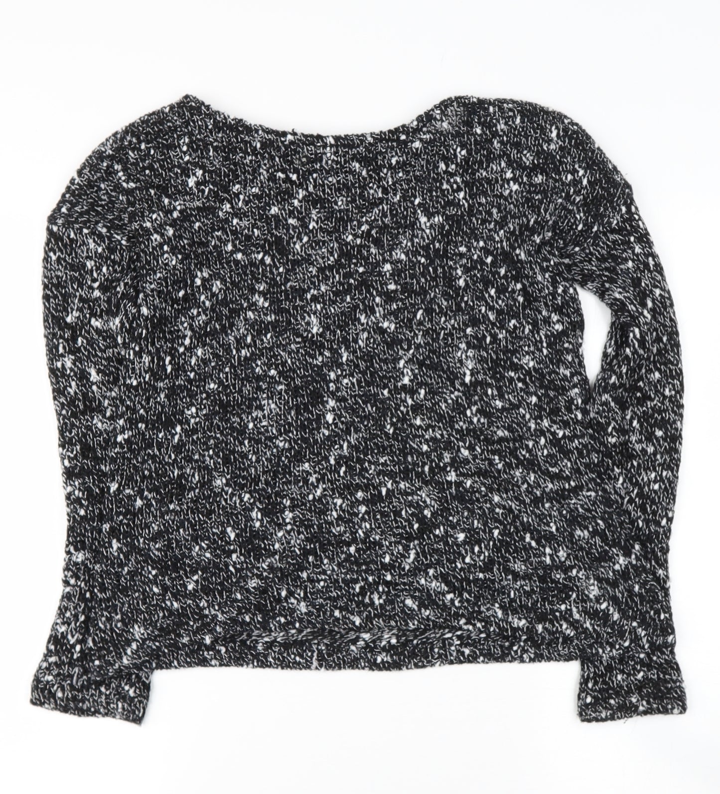 Zara Womens Black Round Neck  Polyester Pullover Jumper Size S
