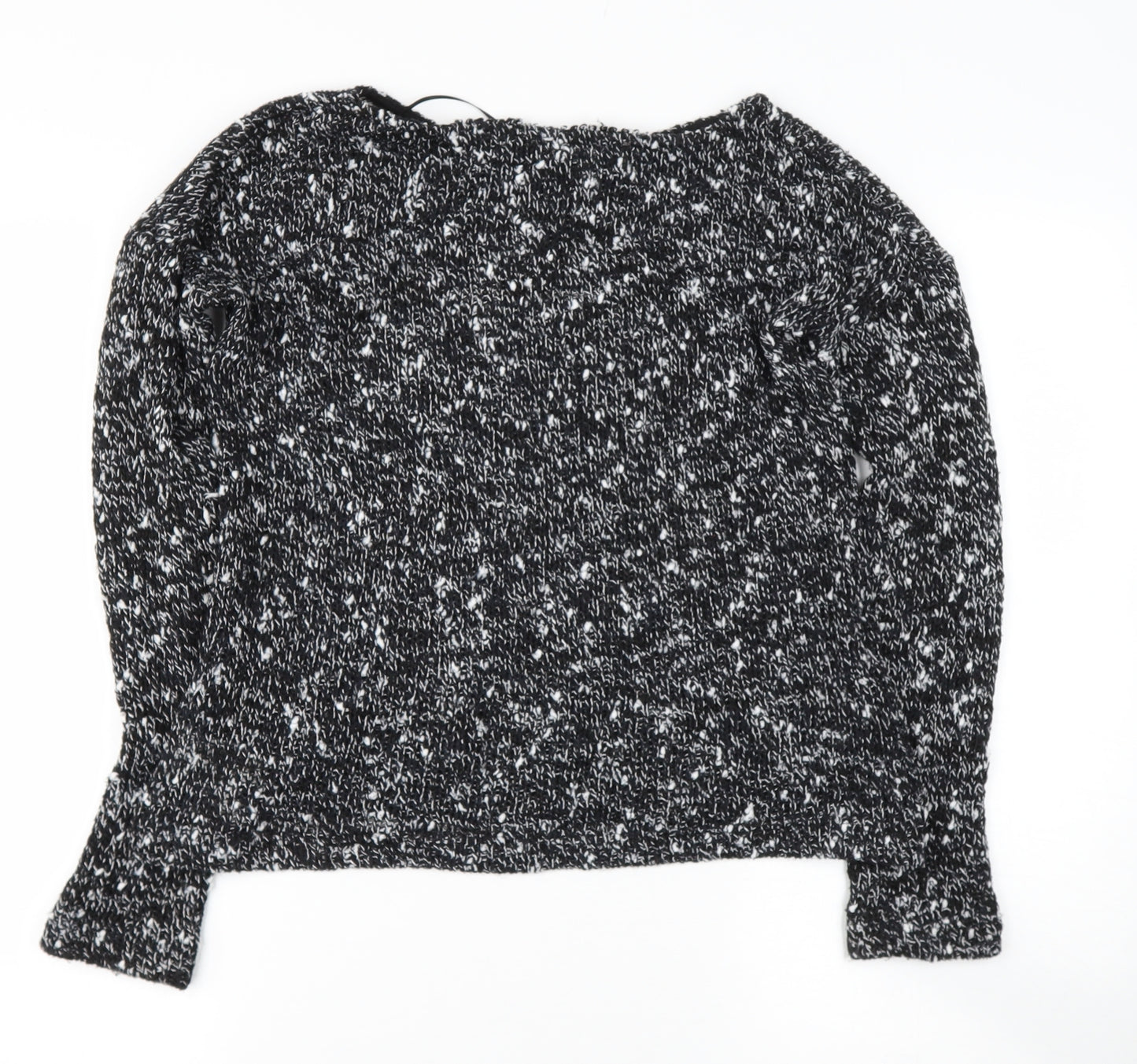 Zara Womens Black Round Neck  Polyester Pullover Jumper Size S