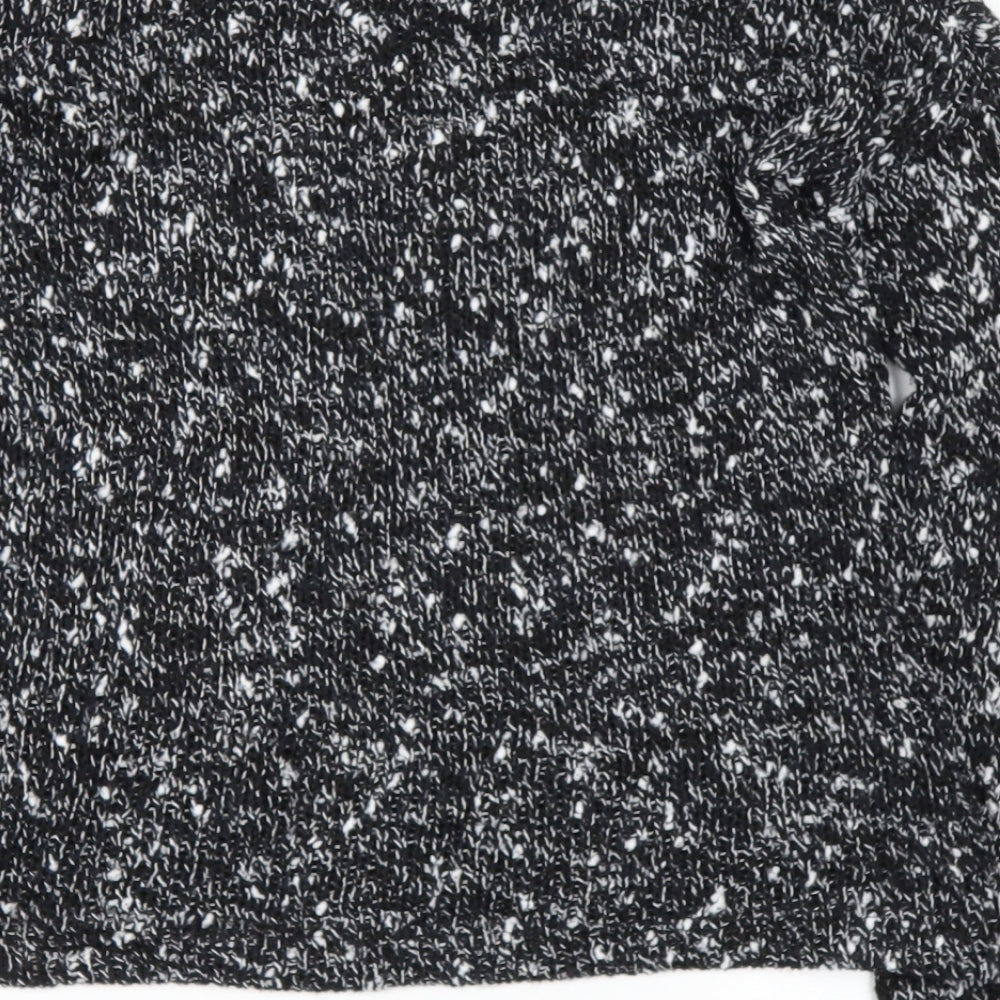 Zara Womens Black Round Neck  Polyester Pullover Jumper Size S