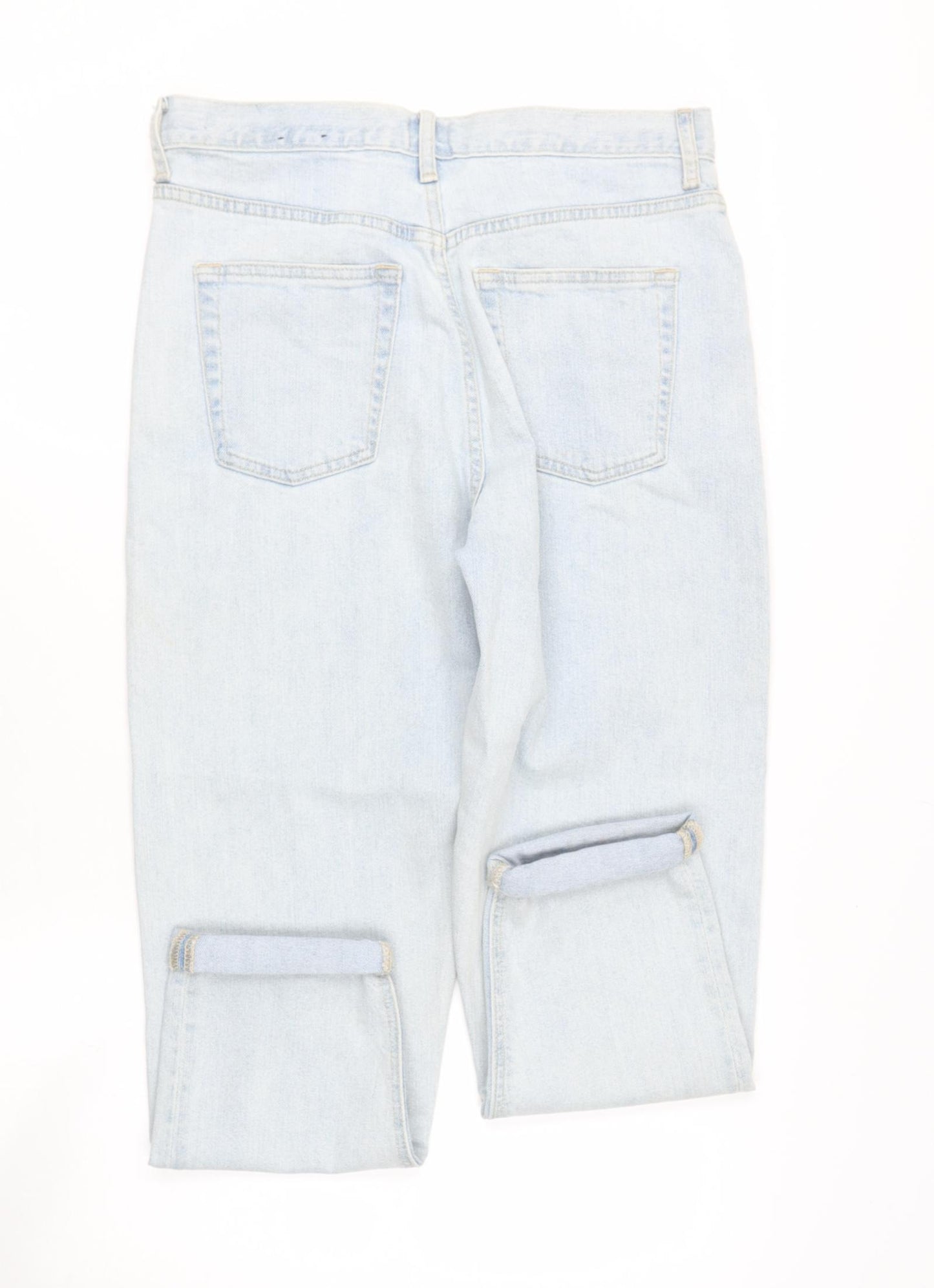 Gap Womens Blue  Cotton Boyfriend Jeans Size M L25 in Regular