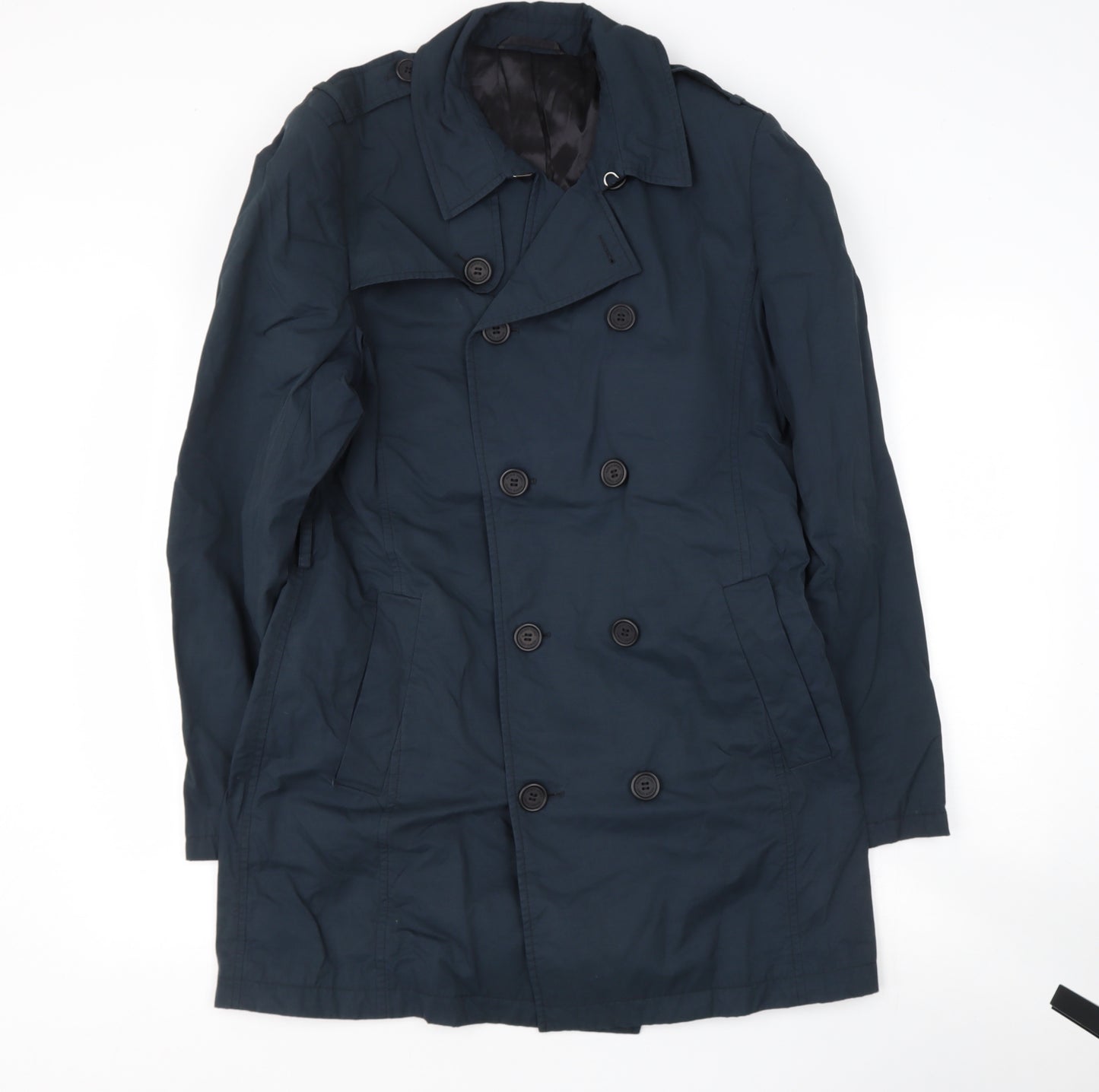Preworn Womens Black   Rain Coat Coat Size M