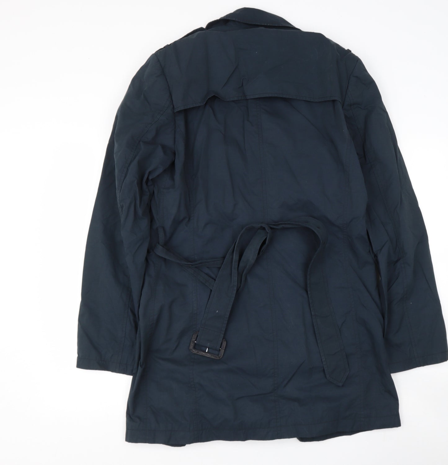Preworn Womens Black   Rain Coat Coat Size M
