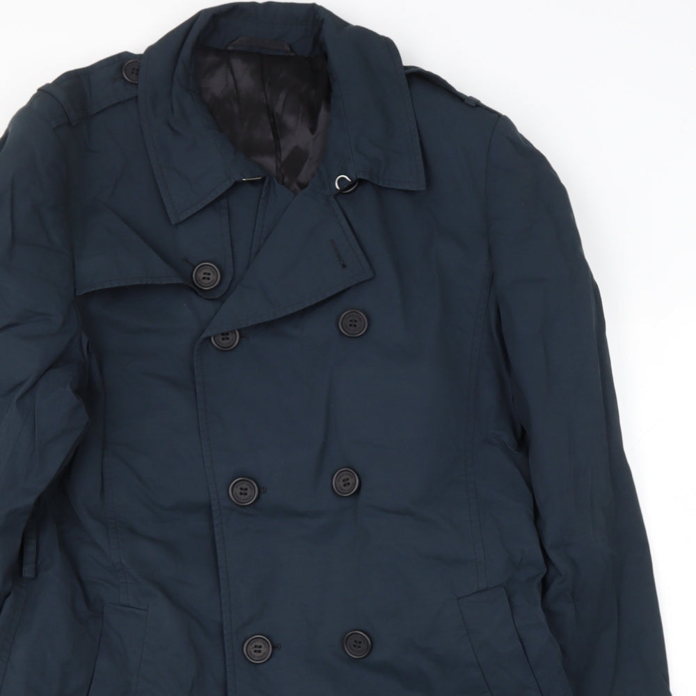 Preworn Womens Black   Rain Coat Coat Size M