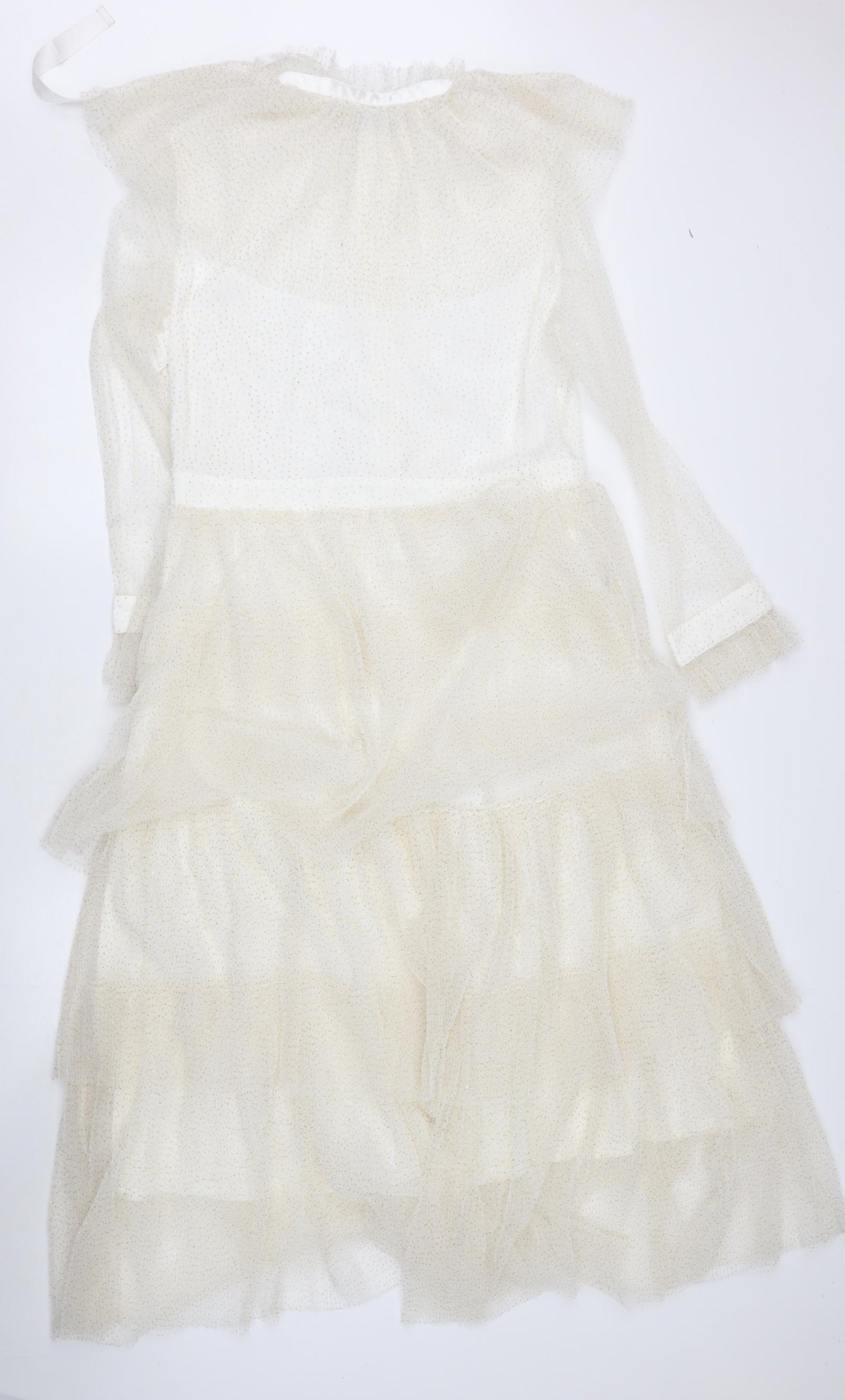 My Sister's Closet Womens Beige  Polyester Mermaid  Size 16  High Neck