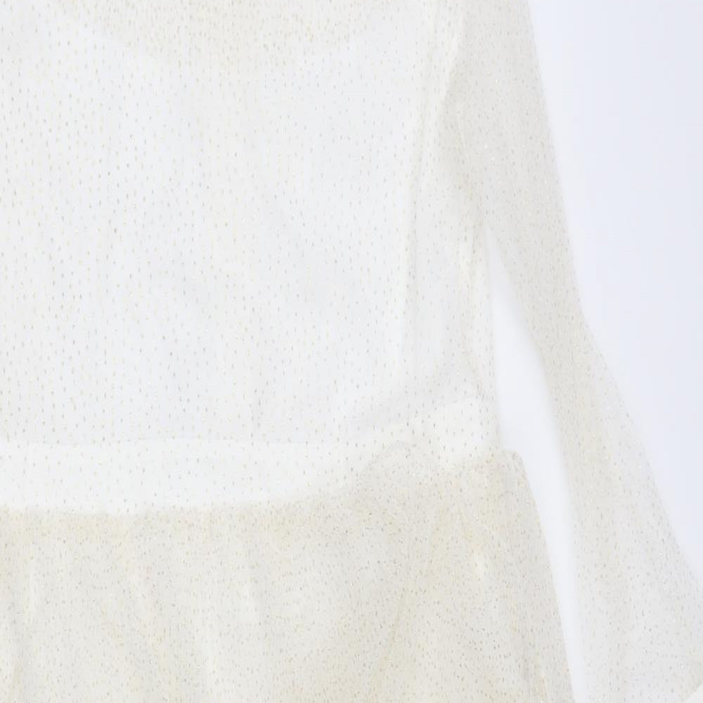 My Sister's Closet Womens Beige  Polyester Mermaid  Size 16  High Neck