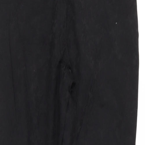 TESCO Womens Black  Cotton Trousers  Size 10 L27 in Regular