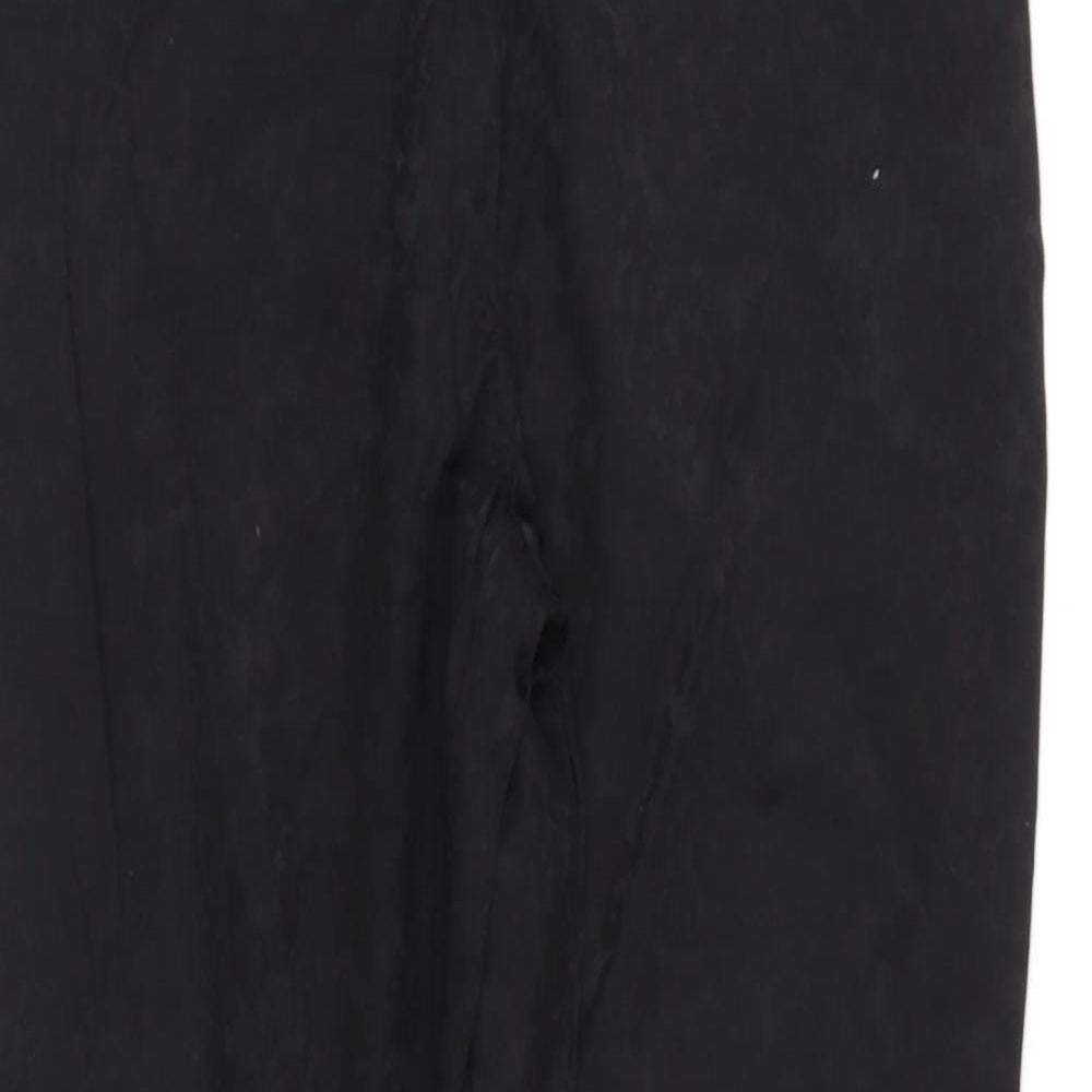 TESCO Womens Black  Cotton Trousers  Size 10 L27 in Regular