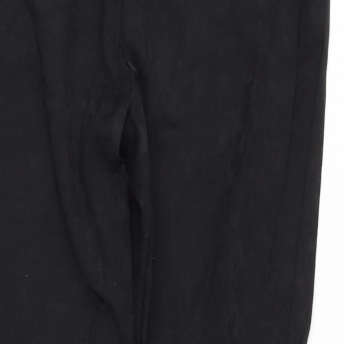 TESCO Womens Black  Cotton Trousers  Size 10 L27 in Regular