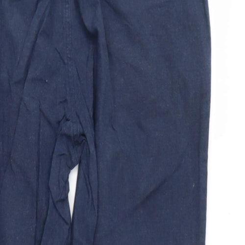 SUIT Womens Black  Cotton Trousers  Size M L28 in Regular