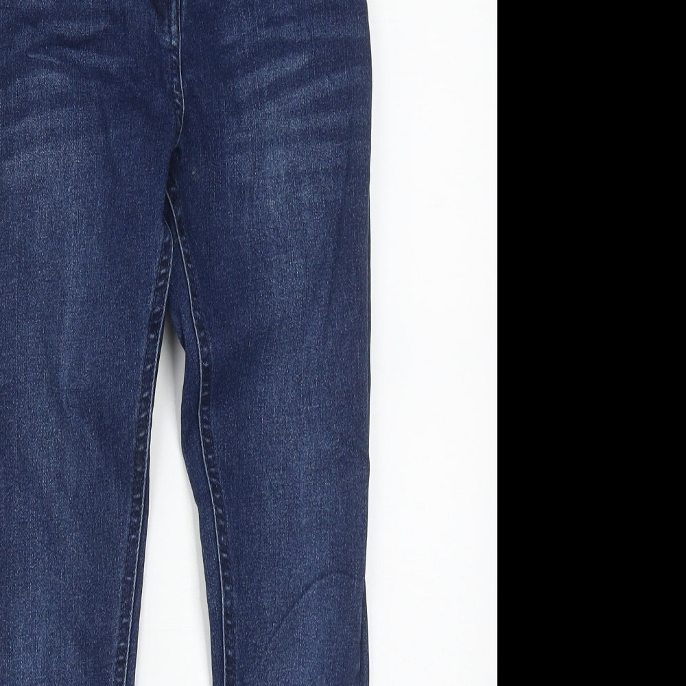 Dunnes Girls Blue  Cotton Straight Jeans Size 9 Years  Regular Zip