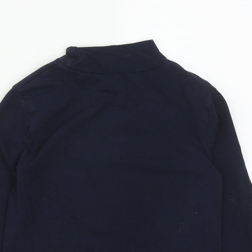 Dunnes Girls Blue  Cotton Basic Casual Size 8-9 Years High Neck