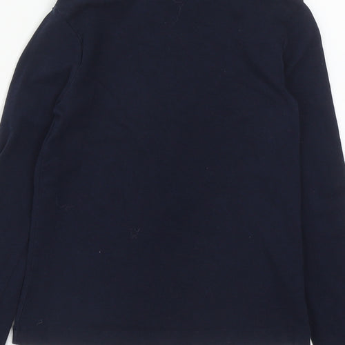 Dunnes Girls Blue  Cotton Basic Casual Size 8-9 Years High Neck