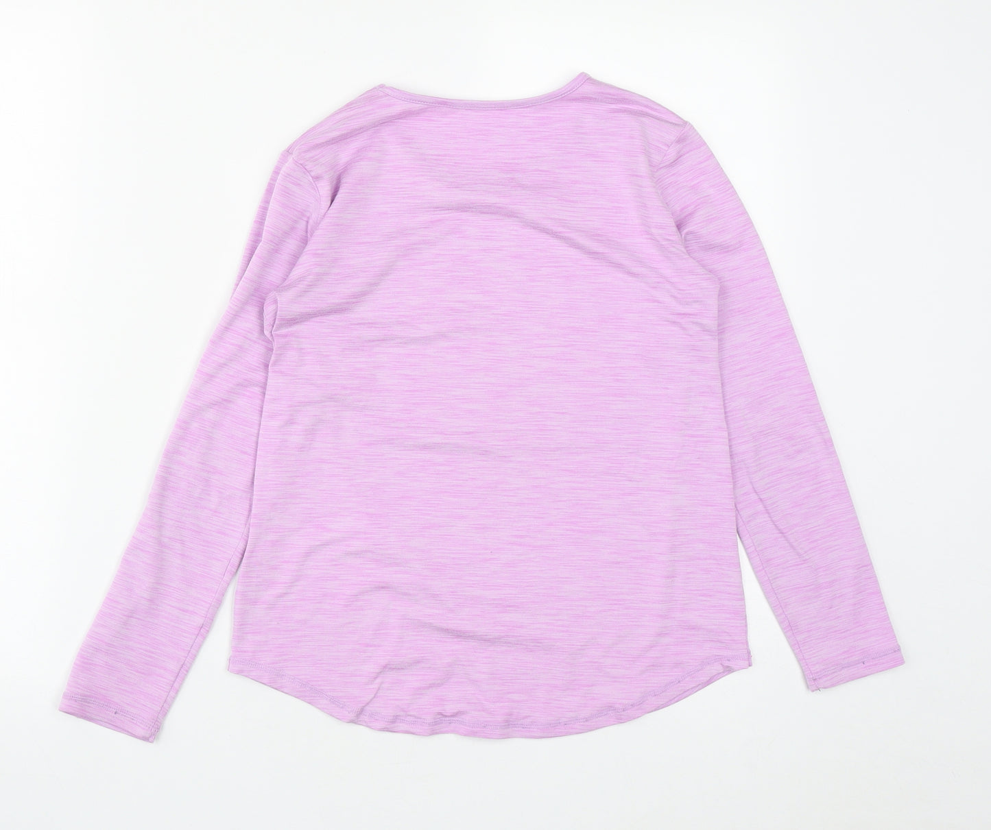 Dunnes Girls Purple  Polyester Basic Casual Size 10-11 Years Round Neck