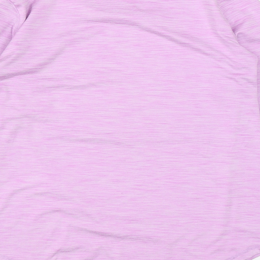 Dunnes Girls Purple  Polyester Basic Casual Size 10-11 Years Round Neck