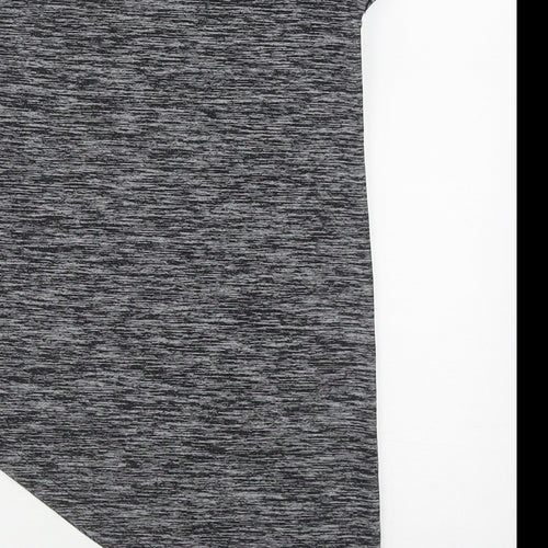 TU Girls Grey  Polyester Basic T-Shirt Size 8 Years Round Neck  - Born To Win