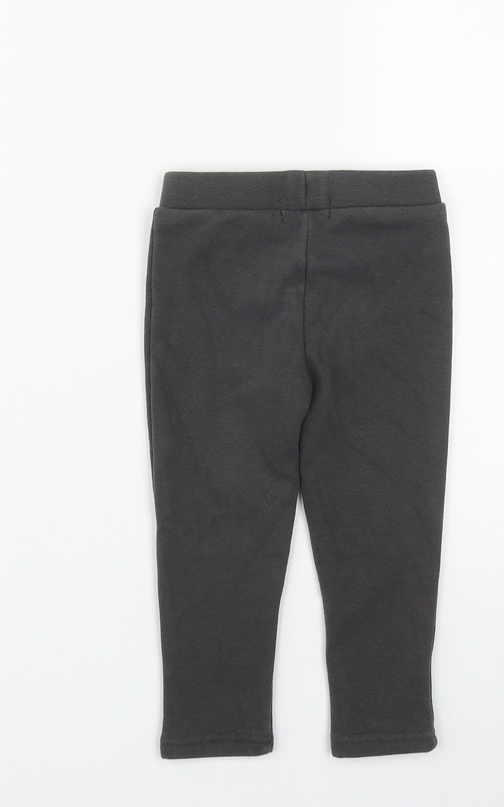 Primark Girls Grey  Polyester Jogger Trousers Size 2-3 Years  Regular  - Heart Print