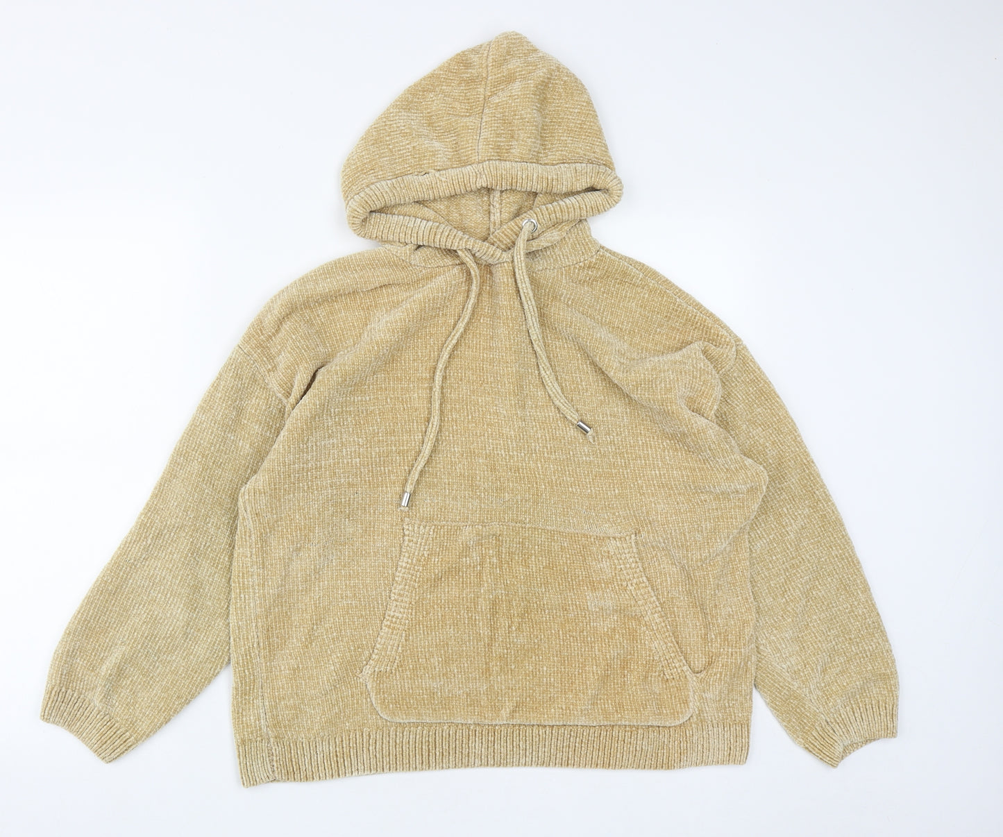 Primark Womens Brown  Polyester Pullover Hoodie Size L  Drawstring
