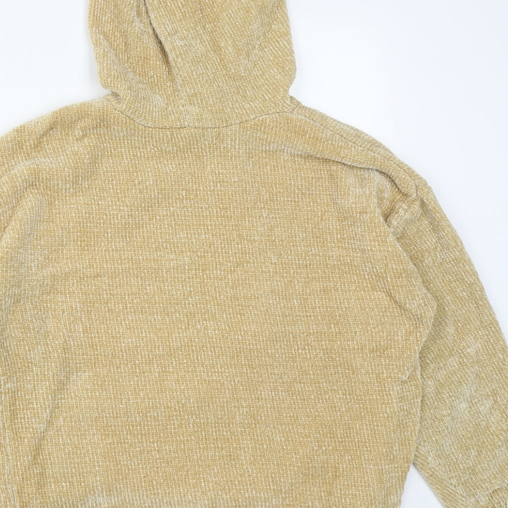 Primark Womens Brown  Polyester Pullover Hoodie Size L  Drawstring