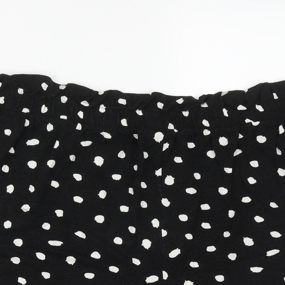 ASOS Womens Black Polka Dot Viscose Bermuda Shorts Size 22  Regular